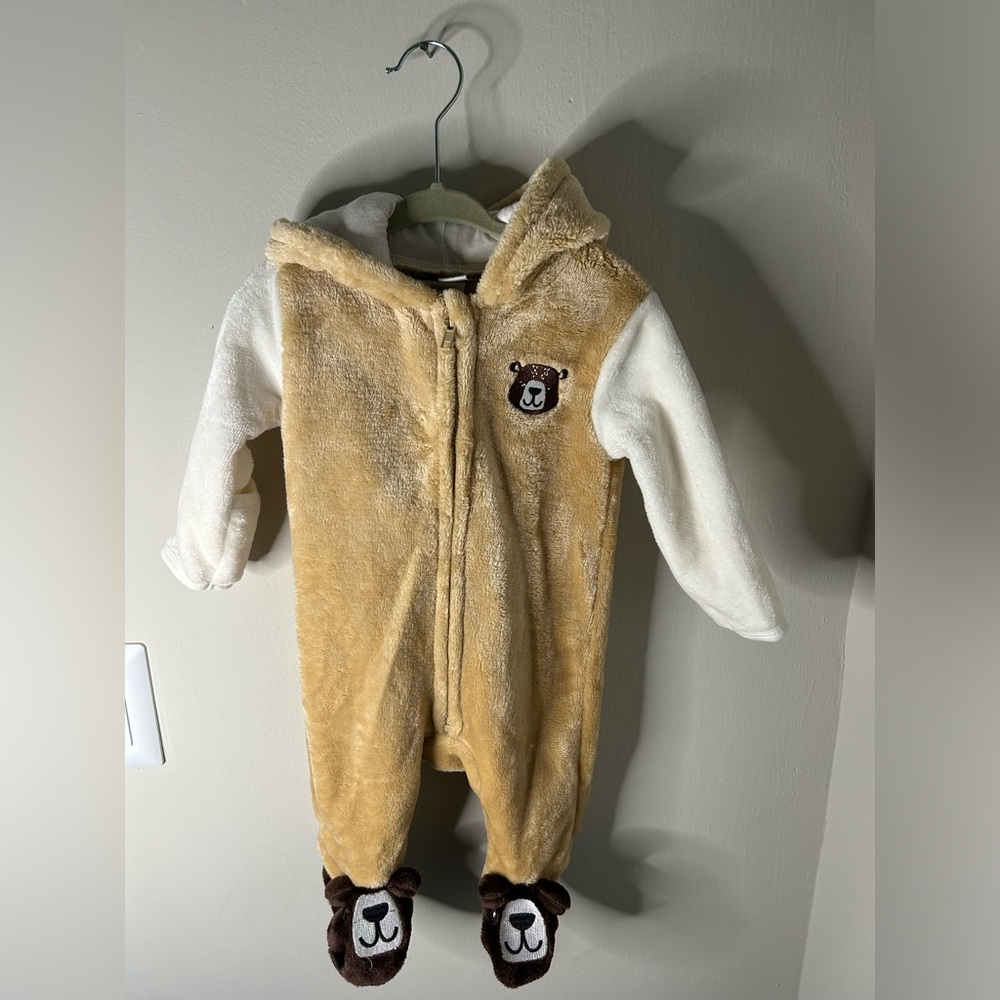 Mick Mack Toddler Baby Boy Warm  Romper Jumpsuit Bodysuit Hooded